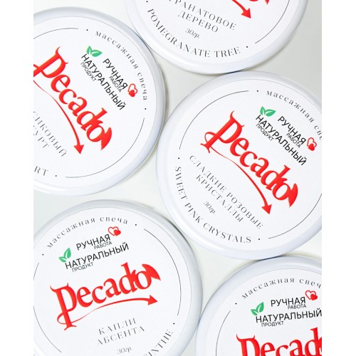 Массажная свеча Персиковый Йогурт Pecado BDSM 30 мл