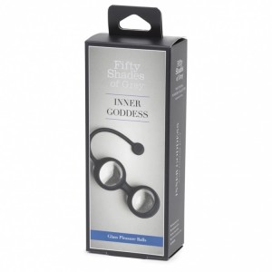 Стеклянные вагинальные шарики Shades of Grey Inner Goddess Glass Pleasure (иной угол)