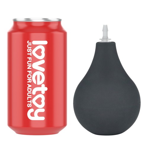 Черный фаллос с имитацией семяизвержения Lovetoy Squirt Extreme 26 см