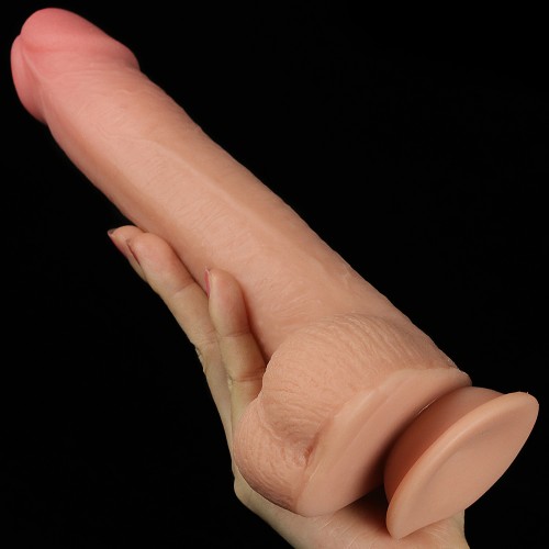 Гнущийся фаллоимитатор с эффектом двойной кожи Lovetoy Sliding-Skin Dual Layer Dong 23 см