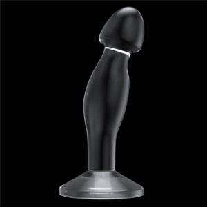 Прозрачная анальная втулка Lovetoy Flawless Clear Prostate Plug 17 см (иной угол)