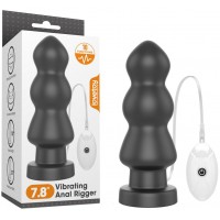 Большая анальная елочка с вибрацией King Sized Vibrating Anal Rigger 20 см