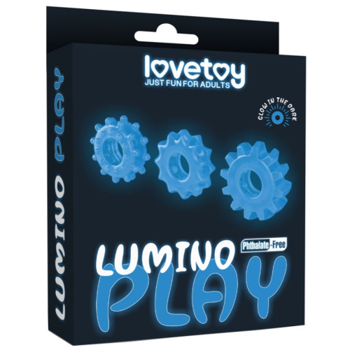 Набор светящихся в темноте эрекционных колец Lumino Play