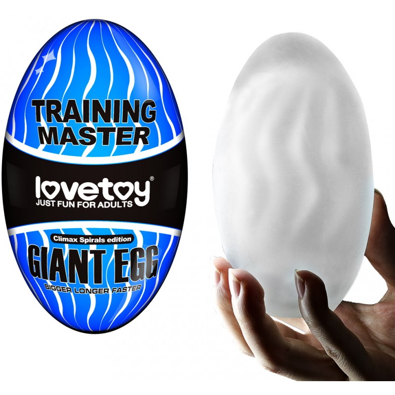 Большое яйцо-мастурбатор Giant Egg Climax Spirals Edition