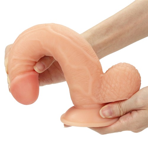 Изогнутый страпон-реалистик на черных трусиках Easy Strapon Set 21,5 см