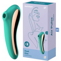 Вакуумно-волновой вибратор Satisfyer Dual Kiss зеленый