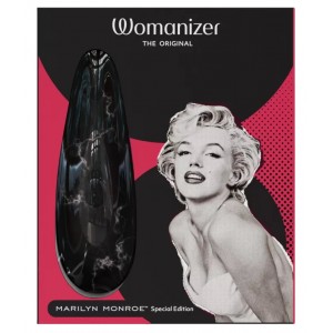 Бесконтактный стимулятор клитора Womanizer Marilyn Monroe Black Marble​ (иной угол)