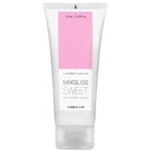 Лубрикант на водной основе с ароматом жвачки MixGliss Sweet Bubble Gum 70 мл