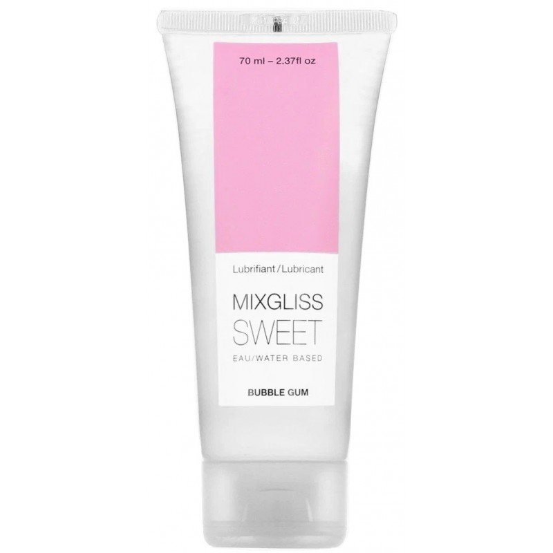 Лубрикант на водной основе с ароматом жвачки MixGliss Sweet Bubble Gum 70 мл