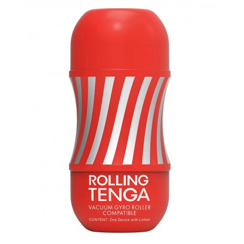 Мастурбатор с устройством для вращения и создания вакуума Tenga Vacuum Gyro Roller