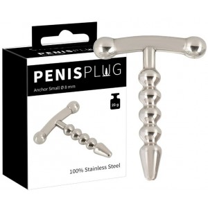 Металлический уретральный буж Penisplug Anchor Small