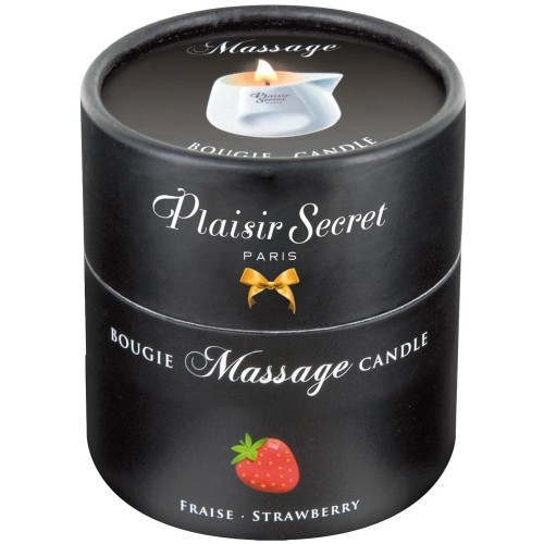 Массажная свеча Plaisir Secret Paris Srawberry 80 мл