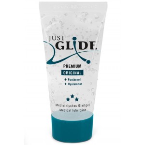 Веганский лубрикант JustGlide Premium с гиалуроном и пантенолом 20 мл