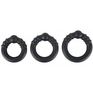 Набор силиконовых эрекционных колец Rebel (иной угол)