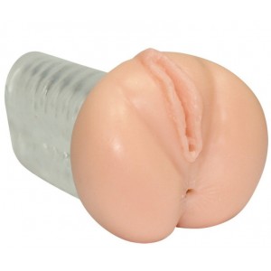 Мастурбатор вагина и попка с рельефным каналом Carry Ann (иной угол)