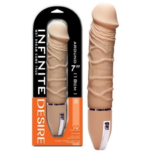 Реалистичный рельефный вибратор Infinite Desire 26 см