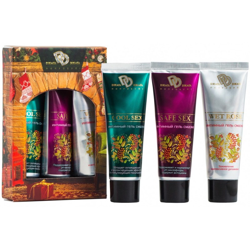 Набор регенерирующих интимных лубрикантов: Cool Sex, Safe Sex и Wet Rose