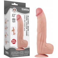 Реалистичный фаллоимитатор с эффектом двойной кожи Lovetoy Sliding-Skin Dual Layer Dong 31 см
