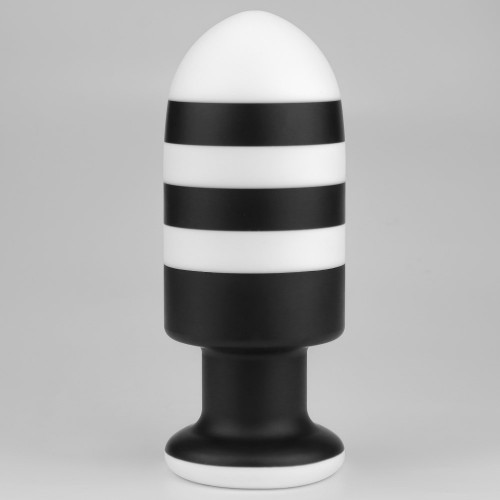 Черно-белая анальная пробка X-Missioner Butt Plug 19,5 см