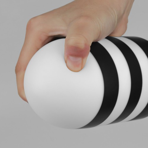 Черно-белая анальная пробка X-Missioner Butt Plug 19,5 см