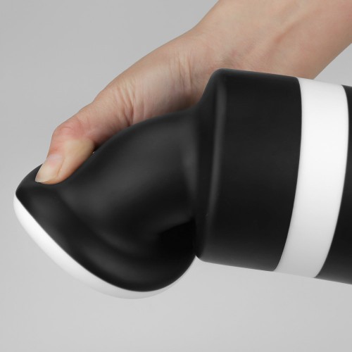 Черно-белая анальная пробка X-Missioner Butt Plug 19,5 см