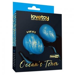Набор вагинальных шариков без сцепки Ocean's Toner Egg Set 70 гр (иной угол)