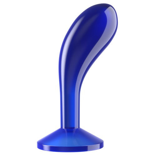 Стимулятор простаты Lovetoy Flawless Clear Prostate Plug синего цвета 15 см