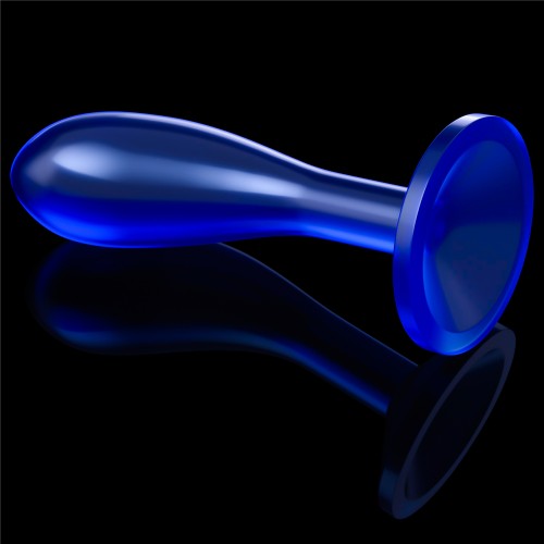 Стимулятор простаты Lovetoy Flawless Clear Prostate Plug синего цвета 15 см