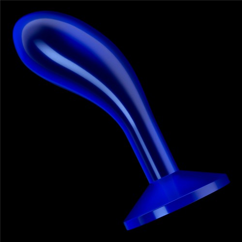 Стимулятор простаты Lovetoy Flawless Clear Prostate Plug синего цвета 15 см