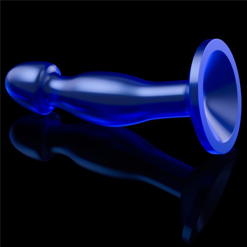 Анальная втулка Lovetoy Flawless Clear Prostate Plug синего цвета 17 см