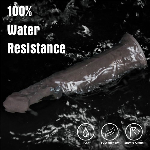 Реалистичный вибратор-мулат с ротацией Dual Layered Silicone Rotator 23 см