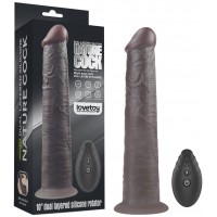 Реалистичный вибратор-мулат с ротацией Dual Layered Silicone Rotator 25 см