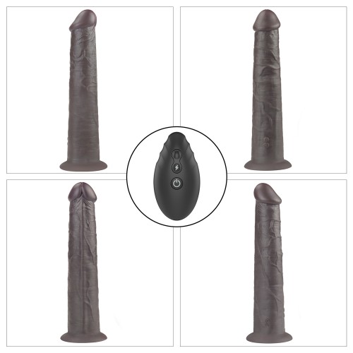 Реалистичный вибратор-мулат с ротацией Dual Layered Silicone Rotator 25 см