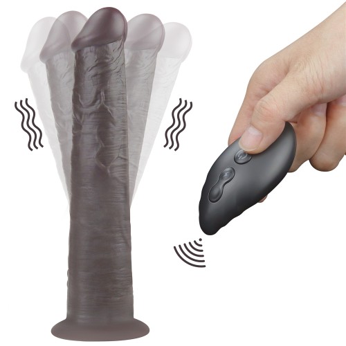 Реалистичный вибратор-мулат с ротацией Dual Layered Silicone Rotator 25 см