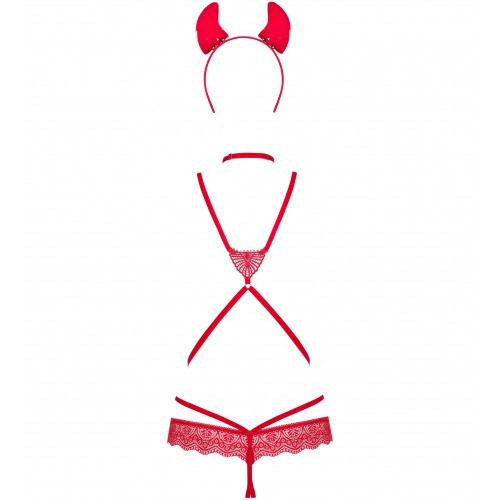 Дерзкий эротический костюм дьяволицы Evilia S/M