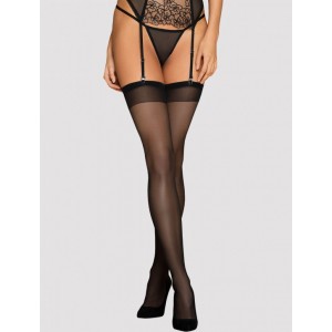 Сексуальные черные чулки XXL/XXXL