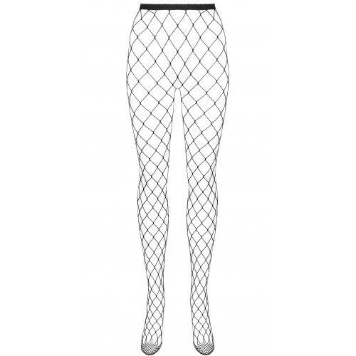Сексуальные черные колготки в крупную сетку XL/XXL