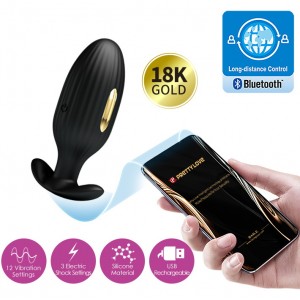 Анальный смарт-стимулятор с вибрацией и электростимуляцией Pretty Love Jefferson (иной угол)