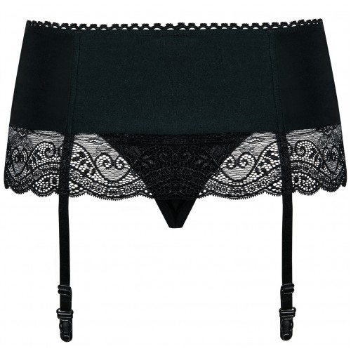 Кружевной пояс для чулок с трусиками Miamor L/XL