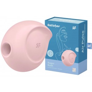 Вакуумно-волновой стимулятор с вибрацией Satisfyer Sugar Rush розовый