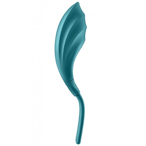 Эрекционное кольцо-лассо с вибрацией Satisfyer Swordsman цвета морской волны