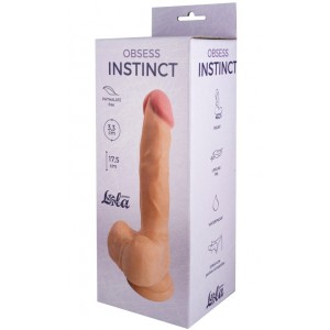 Реалистичный фаллоимитатор на присоске Lola Games Obsess Instinct 18 см (иной угол)