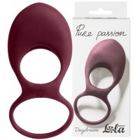 Эрекционное виброкольцо Pure Passion Daydream Wine Red