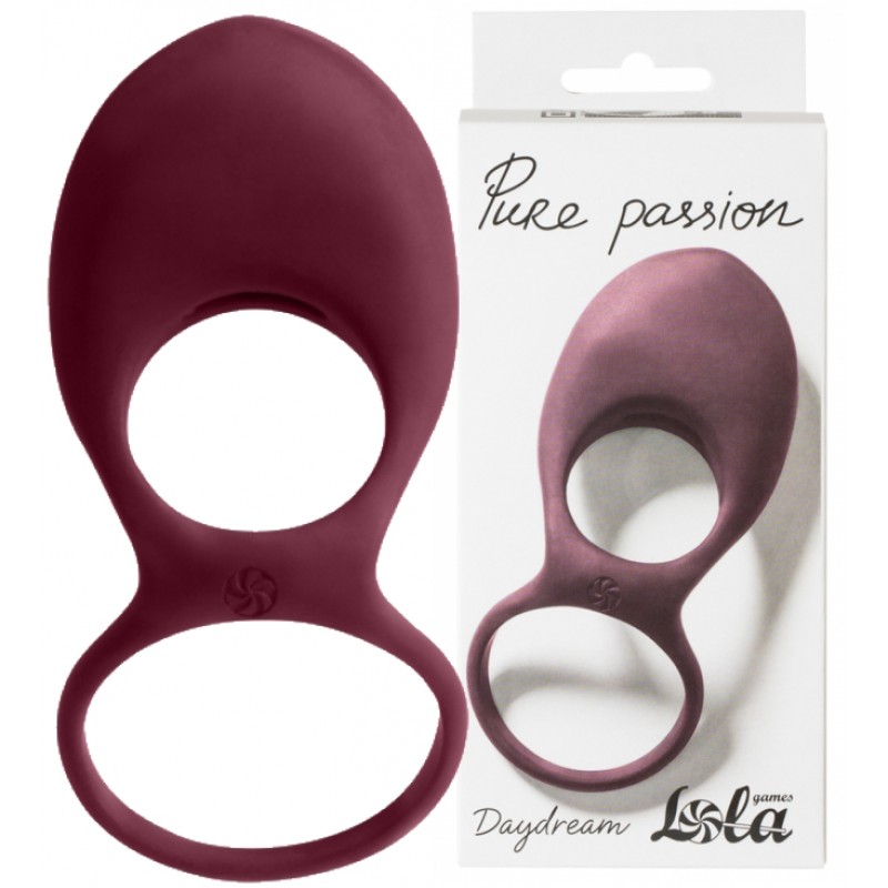 Эрекционное виброкольцо Pure Passion Daydream Wine Red