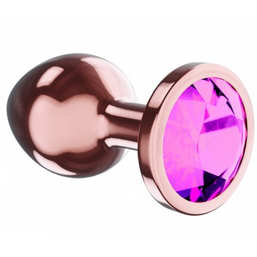 Анальная пробка Diamond Quartz Shine S розовое золото