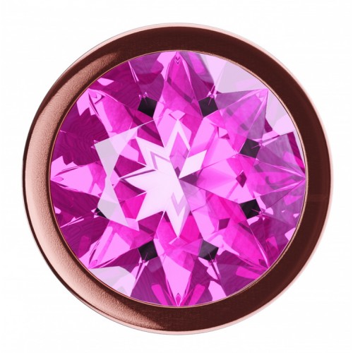 Анальная пробка Diamond Quartz Shine S розовое золото