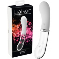 Двусторонний стеклянный вибратор для точки G Liaison Led