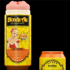 Мастурбатор-вагина в форме пивной банки Pleasure Brew Blond Ale (иной угол)