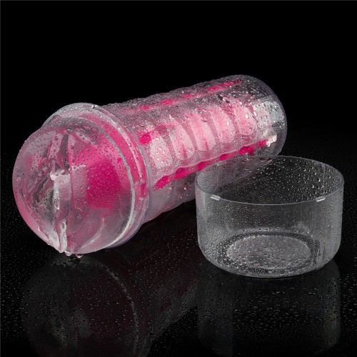 Прозрачный мастурбатор светящийся в темноте Lumino Play Pink Glow Masturbator