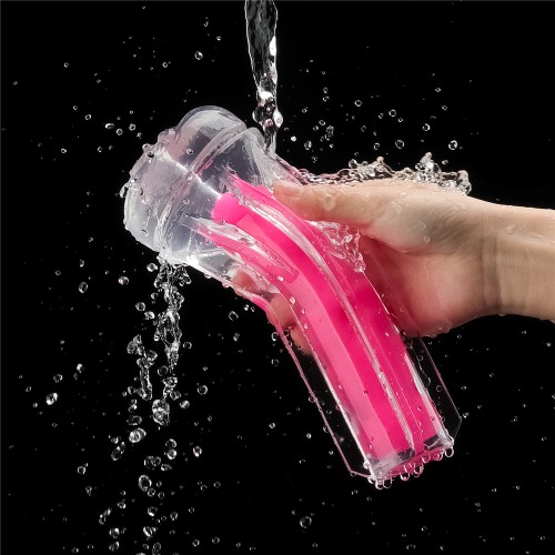 Прозрачный мастурбатор светящийся в темноте Lumino Play Pink Glow Masturbator